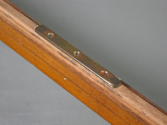 Vtg W. & L.E. Gurley Wooden Wood & Brass Survey Transit Rod Measuring Pole Stick 8