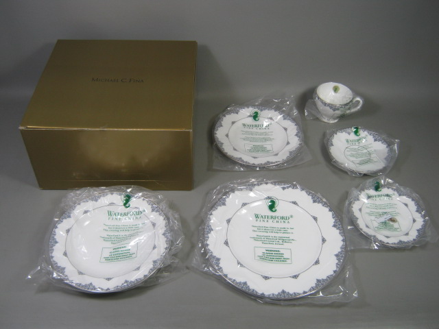NEW Waterford Malay Dinner Bread Butter Salad Dessert Plate Soup Bowl Tea Cup NR