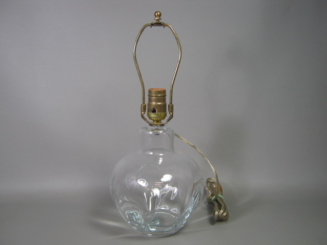 Simon Pearce Vermont Studio Art Glass Handblown Blown Shelburne Lamp Glassware