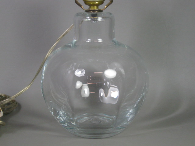 Simon Pearce Vermont Studio Art Glass Handblown Blown Shelburne Lamp Glassware 1