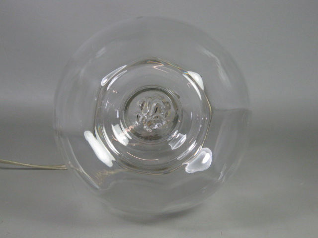 Simon Pearce Vermont Studio Art Glass Handblown Blown Shelburne Lamp Glassware 5