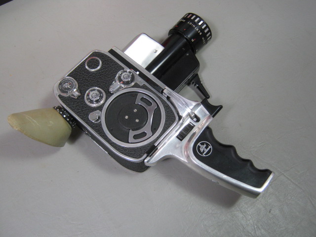Bolex Paillard P1 Zoom Reflex 8mm Movie Camera Som Berthiot Pan-Cinor Lens Case+ 1