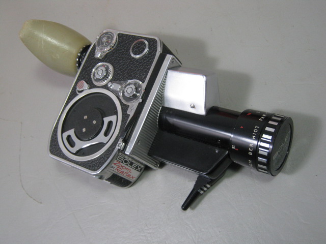 Bolex Paillard P1 Zoom Reflex 8mm Movie Camera Som Berthiot Pan-Cinor Lens Case+ 2