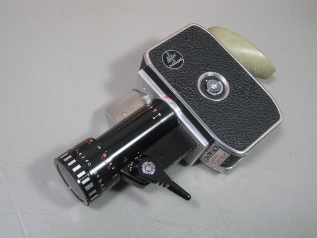 Bolex Paillard P1 Zoom Reflex 8mm Movie Camera Som Berthiot Pan-Cinor Lens Case+ 3