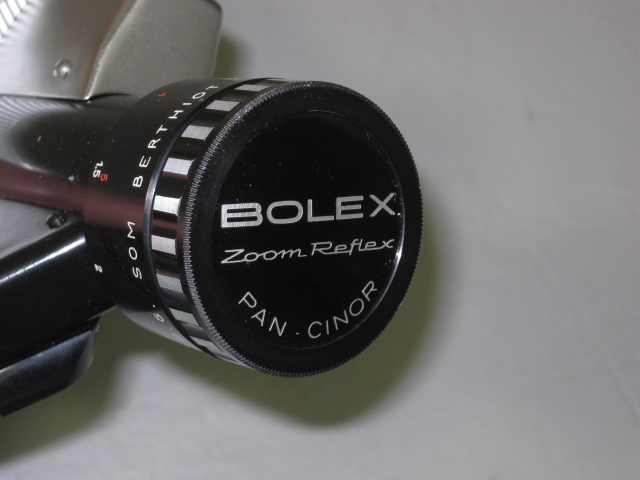 Bolex Paillard P1 Zoom Reflex 8mm Movie Camera Som Berthiot Pan-Cinor Lens Case+ 4