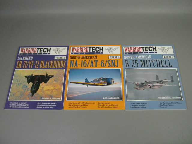 Warbird Tech Series 9-Vol Set 10 11 12 13 14 15 16 17 18 Sr-71 Yf-12 NA-16 AT-6+ 2
