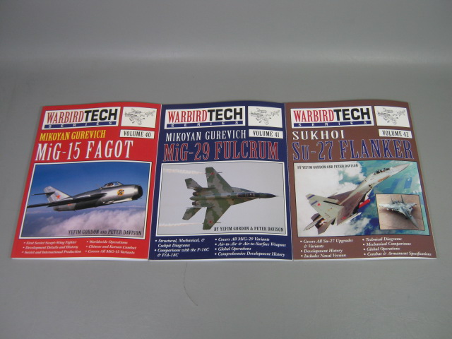 Warbird Tech Series 9-Vol Set 37 38 39 40 41 42 43 44 45 F-104 C-141 MiG-15 29 + 3