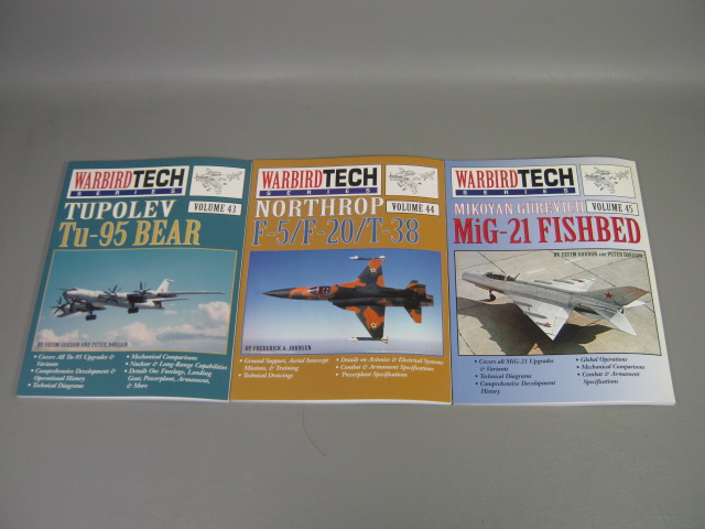 Warbird Tech Series 9-Vol Set 37 38 39 40 41 42 43 44 45 F-104 C-141 MiG-15 29 + 4