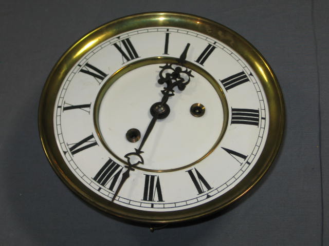 Antique Gustav Becker German Split Spindle Wall Clock 12