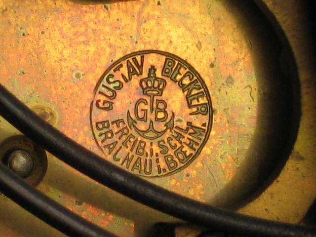 Antique Gustav Becker German Split Spindle Wall Clock 17