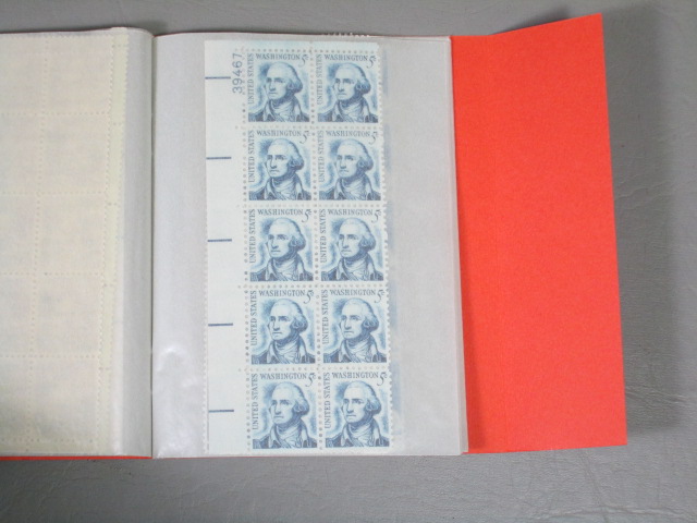 Vtg US Stamp Mint Block File Collection Lot CMC Booklet Albums 1 To 50 Cent $85+ 3