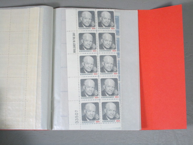 Vtg US Stamp Mint Block File Collection Lot CMC Booklet Albums 1 To 50 Cent $85+ 4