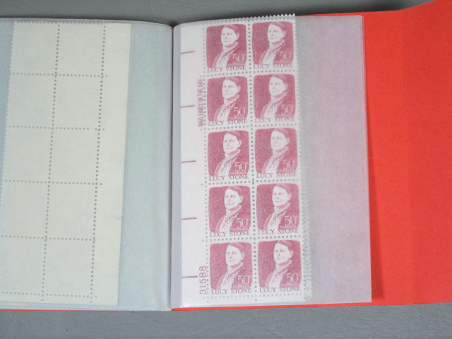 Vtg US Stamp Mint Block File Collection Lot CMC Booklet Albums 1 To 50 Cent $85+ 8
