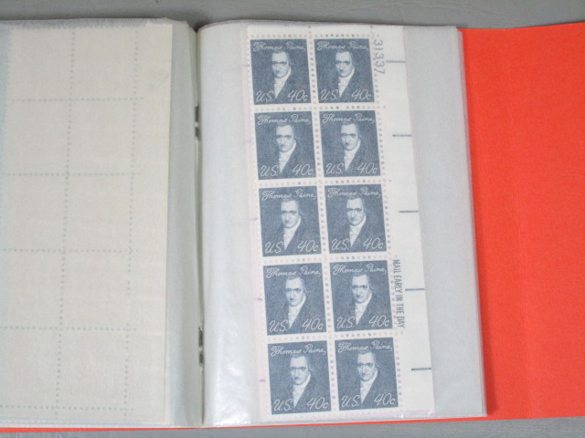 Vtg US Stamp Mint Block File Collection Lot CMC Booklet Albums 1 To 50 Cent $85+ 13