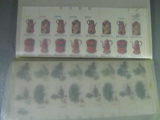 VTG US Stamp Block Lot Collection White Ace Mint Plate File 8c 10c 13c 15c 18c 2