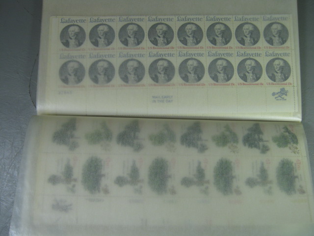 VTG US Stamp Block Lot Collection White Ace Mint Plate File 8c 10c 13c 15c 18c 3