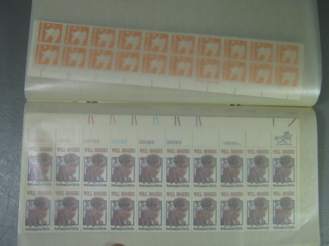VTG US Stamp Block Lot Collection White Ace Mint Plate File 8c 10c 13c 15c 18c 10