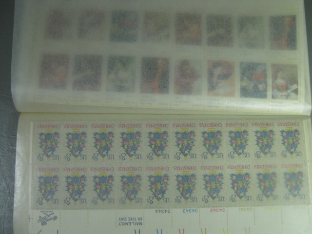 VTG US Stamp Strips Lot Collection White Ace Mint Plate File 8c 10c 13c 15c NR! 14