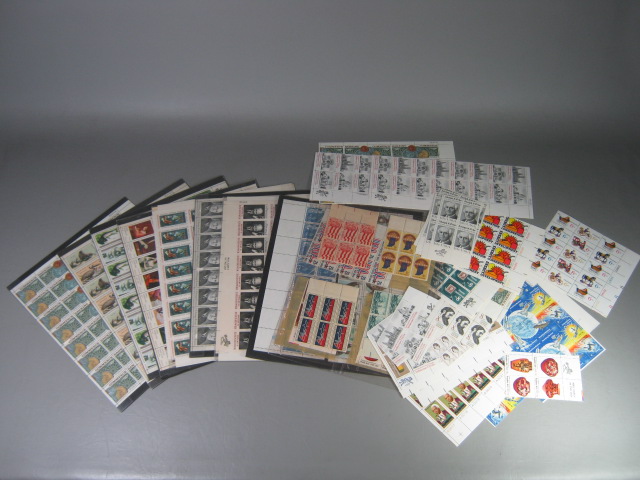 Vintage US Stamp Mint Block Sheet Collection Lot 4 To 21 Cent $86+ Face Value NR