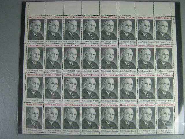 Vintage US Stamp Mint Block Sheet Collection Lot 4 To 21 Cent $86+ Face Value NR 7