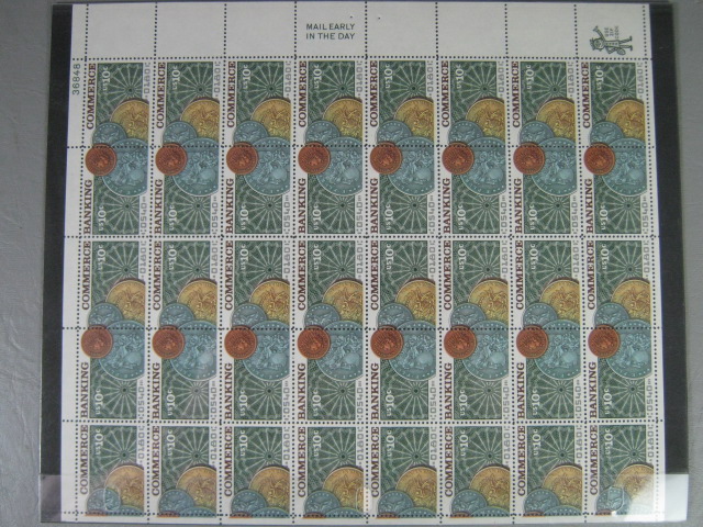 Vintage US Stamp Mint Block Sheet Collection Lot 4 To 21 Cent $86+ Face Value NR 16