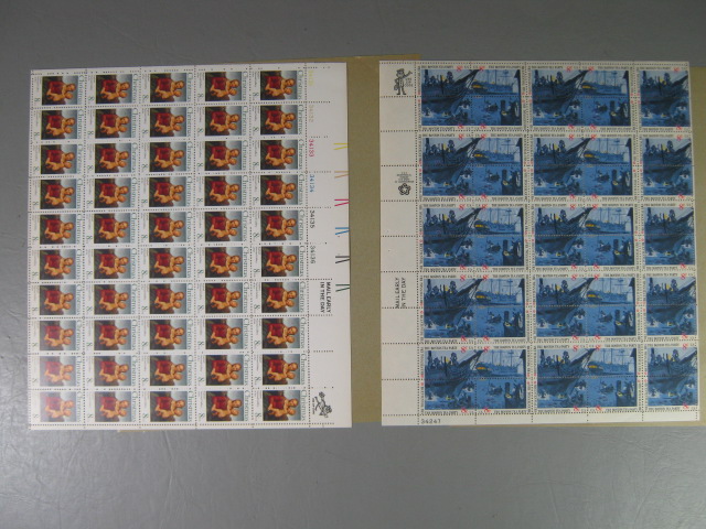 Vintage US Stamp Mint Collection Lot 8 Cent Sheets Blocks $83+ Face Value No Res 1