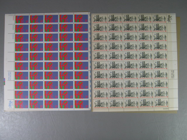 Vintage US Stamp Mint Collection Lot 8 Cent Sheets Blocks $83+ Face Value No Res 6