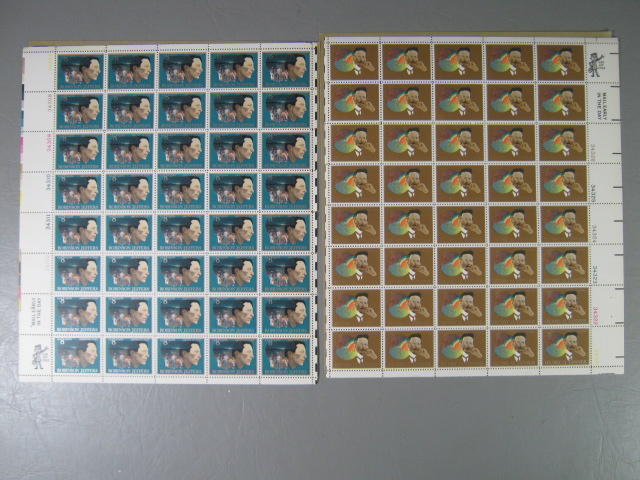Vintage US Stamp Mint Collection Lot 8 Cent Sheets Blocks $83+ Face Value No Res 11