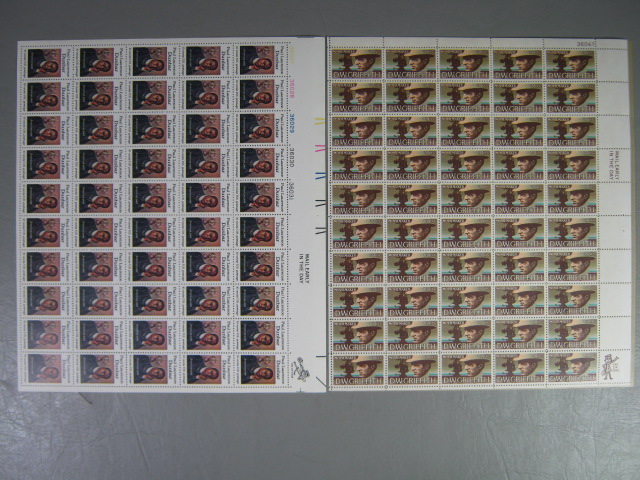 Vintage US Stamp Mint Collection Lot Block Sheets 10 Cents $76+ Face Value NR! 2