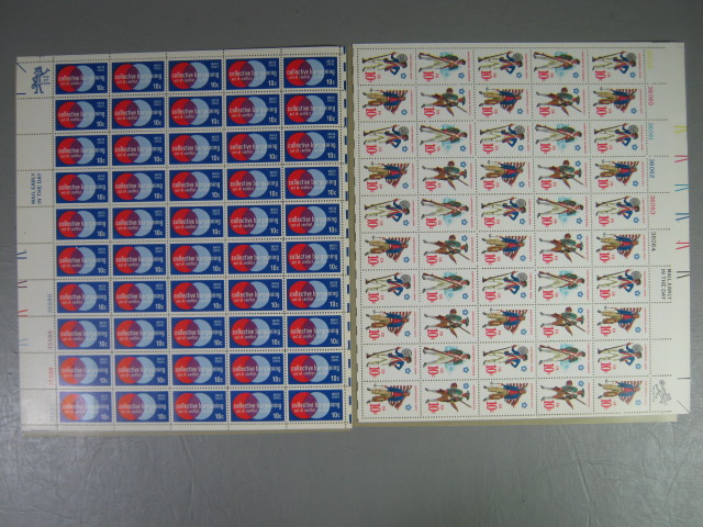 Vintage US Stamp Mint Collection Lot Block Sheets 10 Cents $76+ Face Value NR! 3