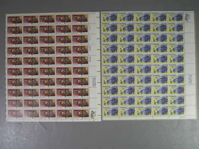 Vintage US Stamp Mint Collection Lot Block Sheets 10 Cents $76+ Face Value NR! 4