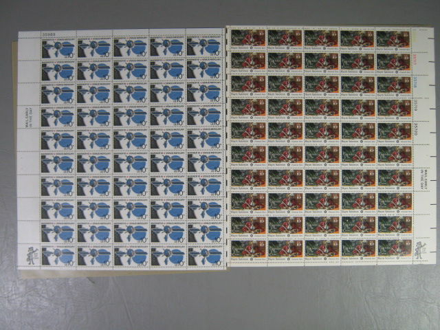 Vintage US Stamp Mint Collection Lot Block Sheets 10 Cents $76+ Face Value NR! 5