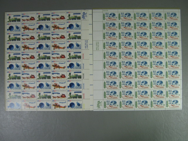 Vintage US Stamp Mint Collection Lot Block Sheets 10 Cents $76+ Face Value NR! 6