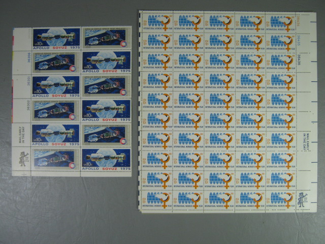 Vintage US Stamp Mint Collection Lot Block Sheets 10 Cents $76+ Face Value NR! 7
