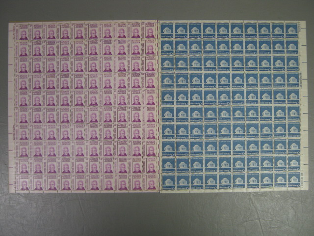 Vintage US Stamp Mint Blocks Sheets Collection Lot 8 Cents $ 116 Face Value NR! 1