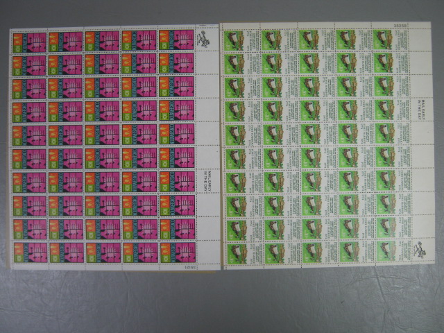 Vintage US Stamp Mint Blocks Sheets Collection Lot 8 Cents $ 116 Face Value NR! 5