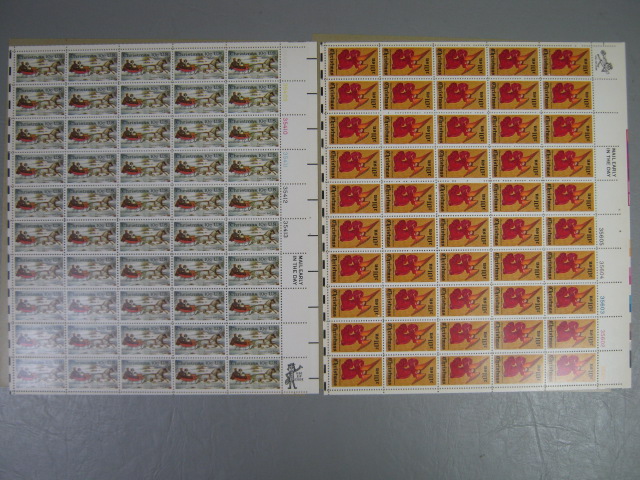 Vintage US Stamp Mint Blocks Sheets Collection Lot 8 Cents $ 116 Face Value NR! 6