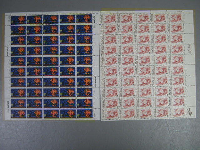 Vintage US Stamp Mint Blocks Sheets Collection Lot 8 Cents $ 116 Face Value NR! 7