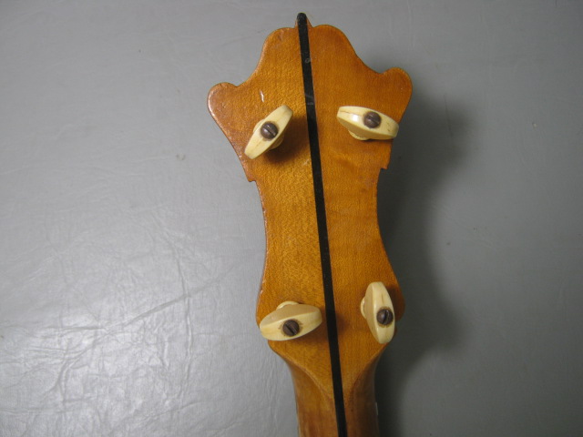 Style A No 870 4 String Tenor Banjo Open Back Remo Head Kershner Unique Own Make 12