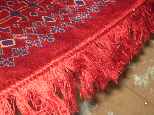 Red Afghan Persian Oriental Wool Silk Rug Runner Area Carpet Rokha Panjshir NR! 3