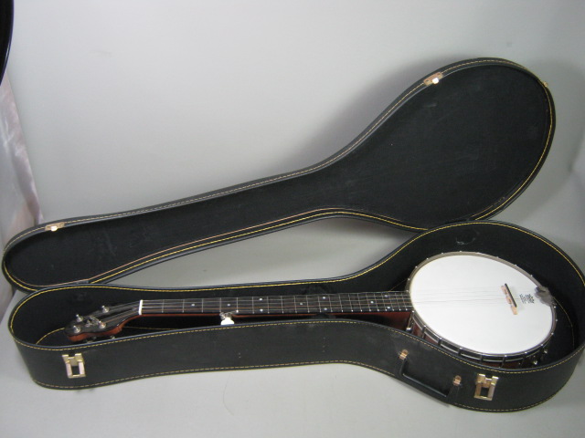 Rare Vintage The Gibson 5 String Banjo Trap Door Resonator Early 1900s 11220A-22 15