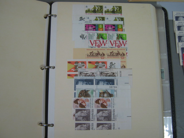 Vtg US Stamp Collection Blocks Envelopes + Scott 1st Day Covers Album Lot $160+ 2