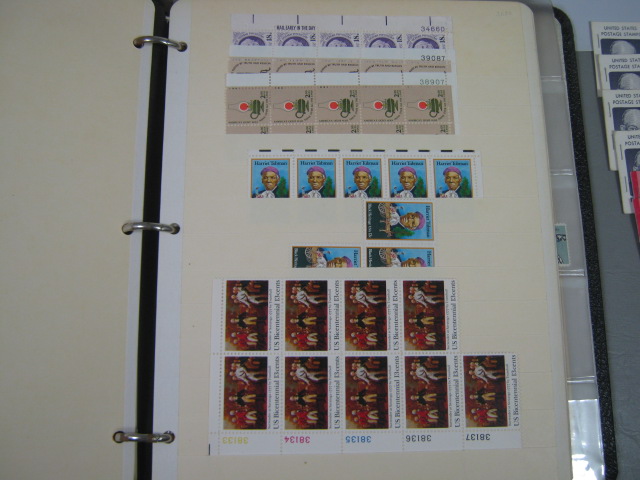 Vtg US Stamp Collection Blocks Envelopes + Scott 1st Day Covers Album Lot $160+ 7