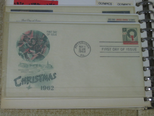 Vtg US Stamp Collection Blocks Envelopes + Scott 1st Day Covers Album Lot $160+ 21