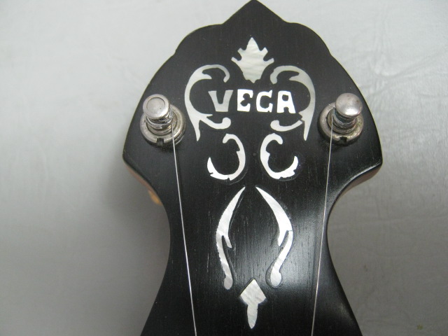 Vega Vegaphone Professional 5 String Open Back Banjo Short Scale MOP Inlay 81575 17