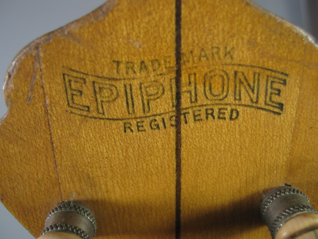Epiphone Tenor 4 String Banjo Open Back 17 Fret Hard Shell Case 11" Head No Res! 12