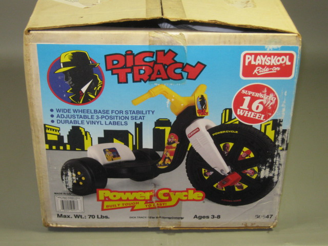 RARE Vtg NOS Dick Tracy Movie Playskool Power Cycle Hot Wheels Toy NEVER OPENED! 1