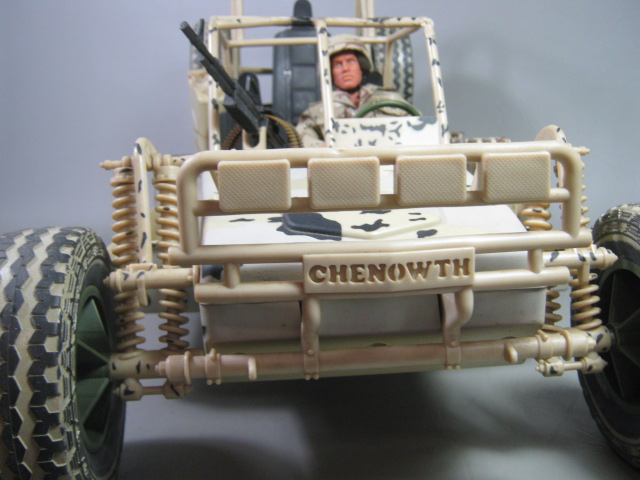 GI Joe Chenowth Desert Strike Dune Buggy W/Action Figure 1/6 Scale Hasbro 2000 6