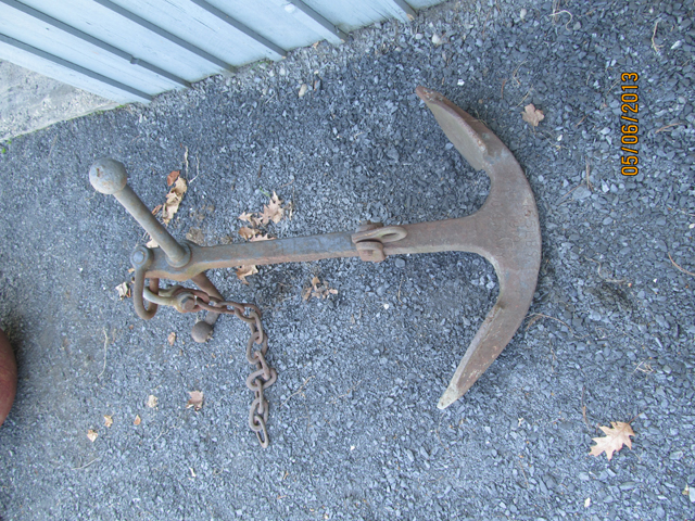 Antique 1919 B.A. & Co. 155 Pound US U.S. Navy Naval Military Boat Ship Anchor 2