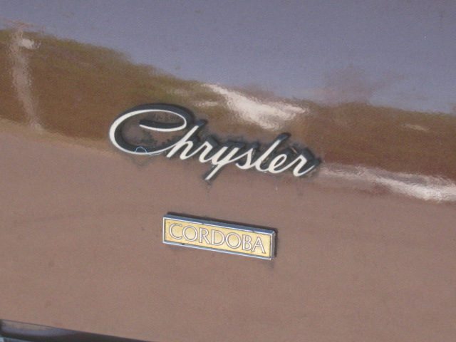 1979 Chrysler Cordoba 2nd Owner 92K Miles Never Driven In Winter 12